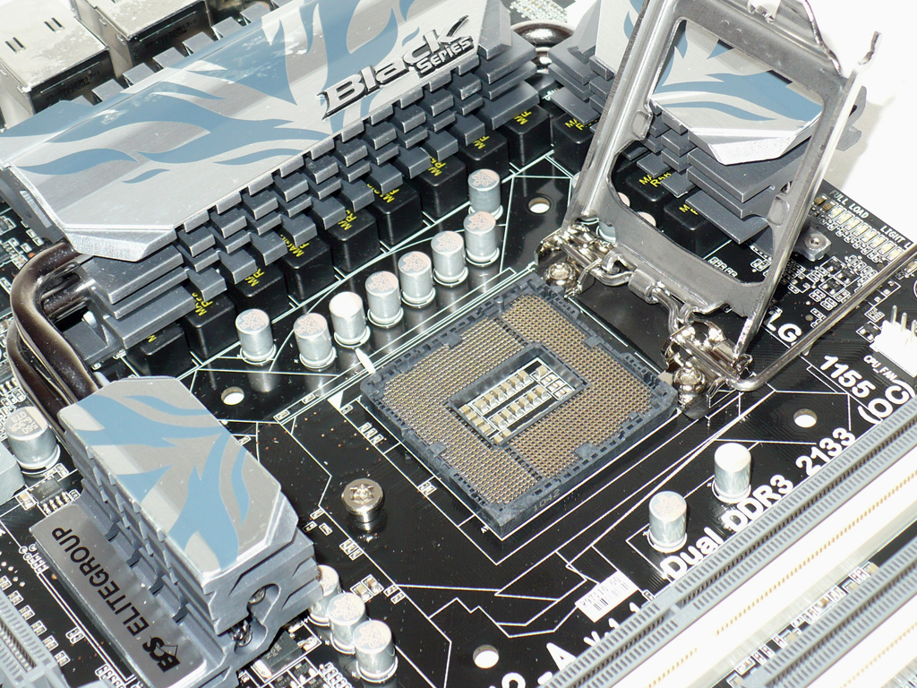 Closer Look Ecs P H A Ecs P H Sandy Bridge Motherboard