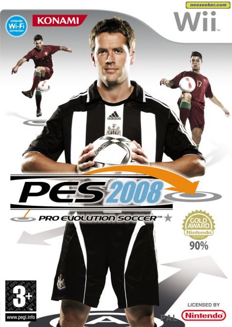 Winning Eleven Pro Evolution Soccer 2008 Wii Front Cover