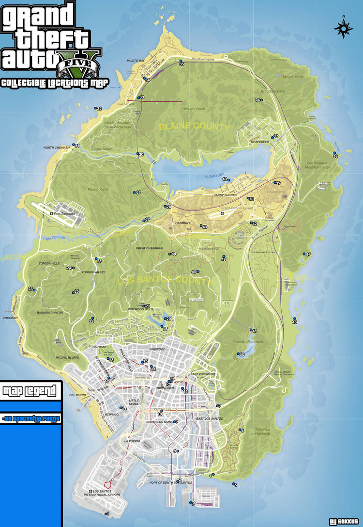 30 Spaceship Parts Gta 5 Map  Maps Database Source