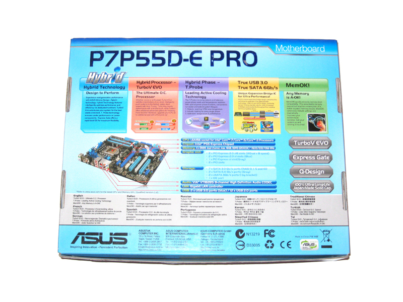 Closer Look  Asus P7p55d-e Pro