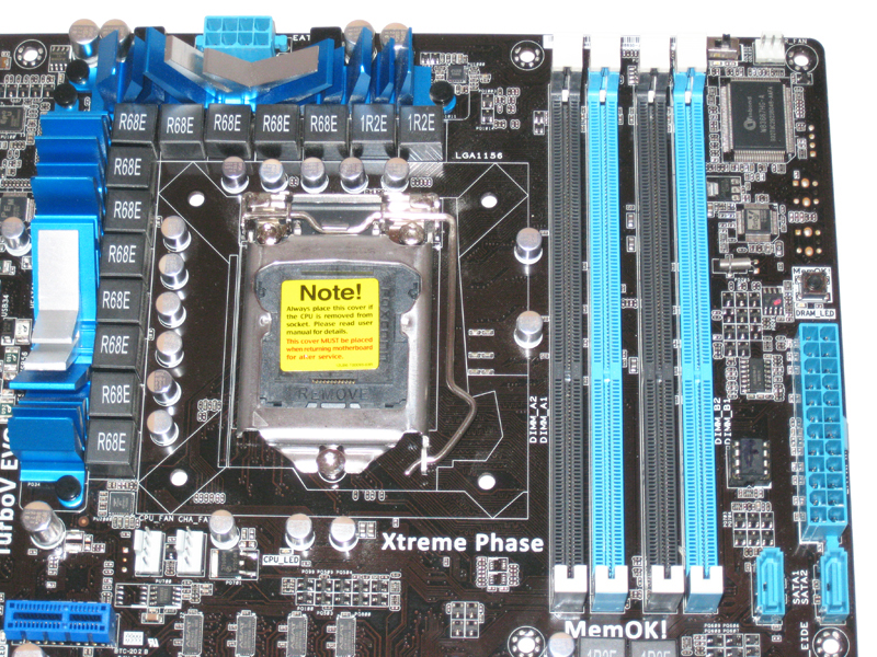 Closer Look: ASUS P7P55D-E PRO - Intel LGA 1156 Motherboard 6-Way ...