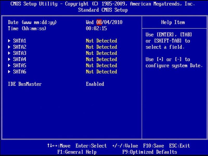 Настройка bios intel server board