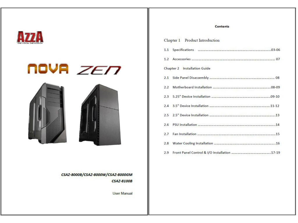 AZZA Nova 8000 Full Tower Case Review - Introduction & Packaging