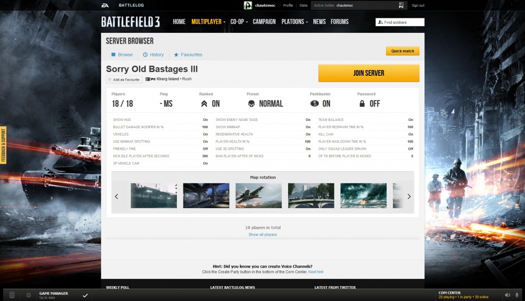 Battlefield 4 Beta Basics: How to use the server browser - News - Battlelog  / Battlefield 4