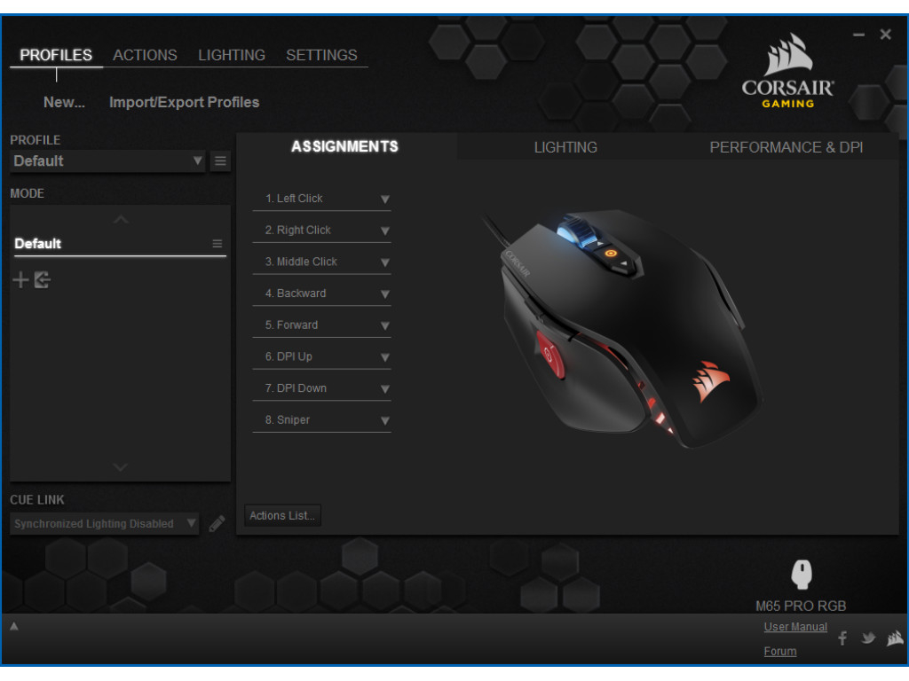 cue corsair m65 pro download cue corsair m65 pro download