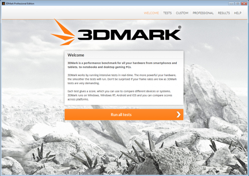 3DMark benchmark for Windows, Android and iOS