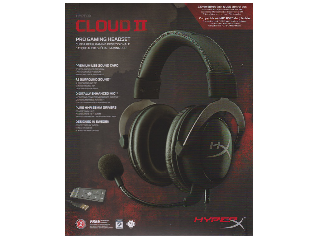 HyperX Cloud II w/ 7.1 Surround Sound