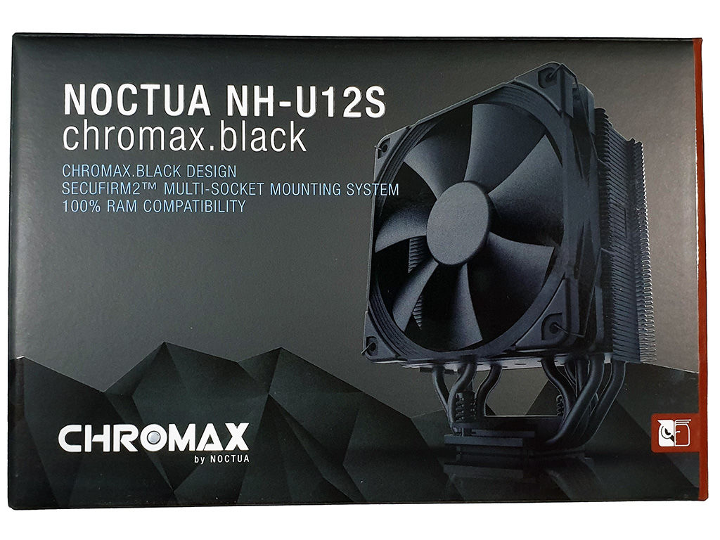 Noctua NH-U12S chromax.Black, 120mm Single-Tower CPU Cooler (Black