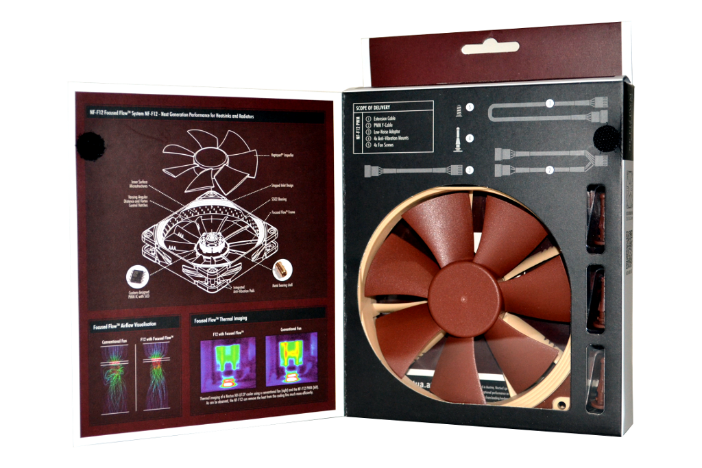 Noctua NFF12 PWM 120mm Cooling Fan Review Introduction & Specifications