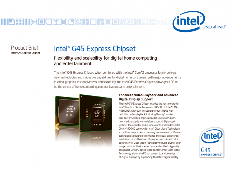 Intel q35 express chipset on sale family