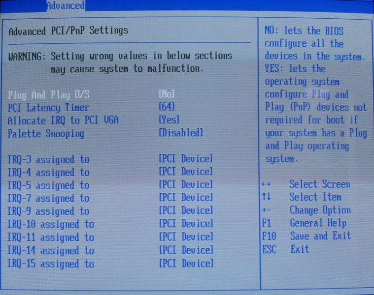 Warning irq not configured pci on motherboard как исправить