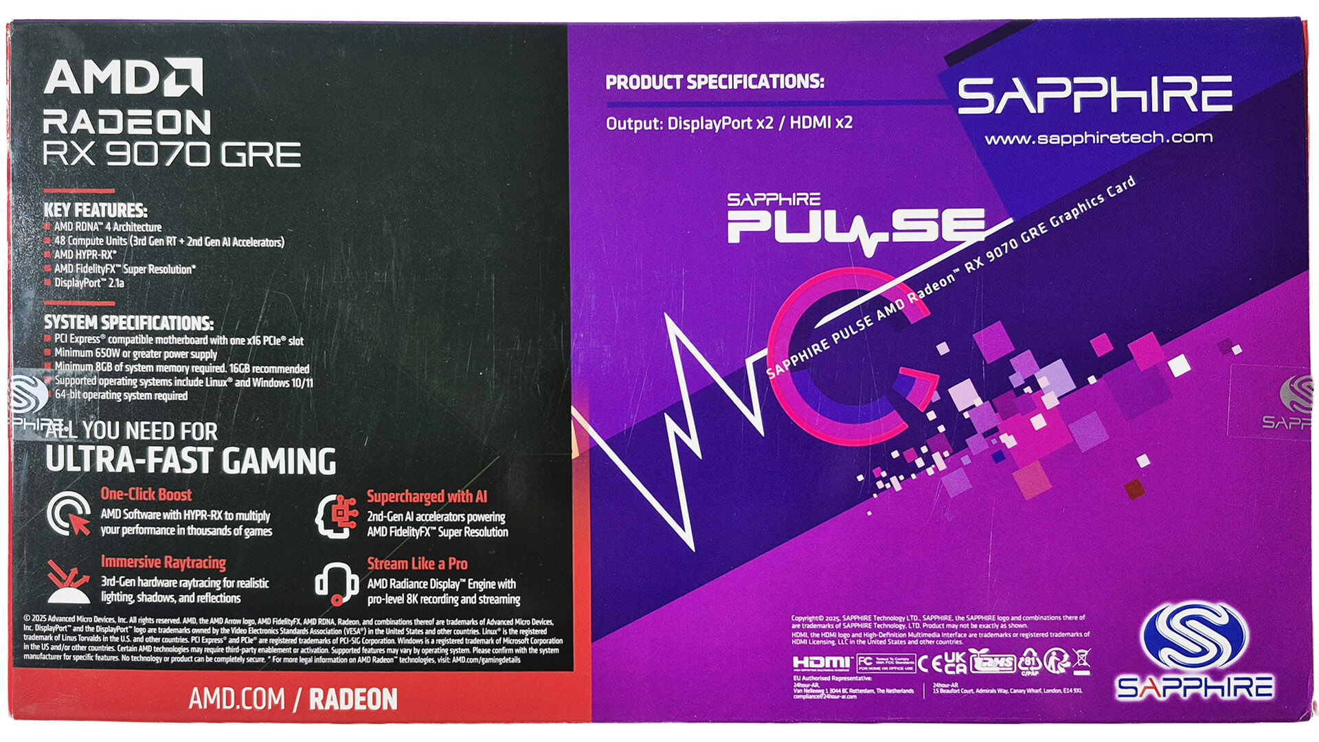 Sapphire Pulse RX 9070 GRE 12GB Gaming OC Review - Sapphire Pulse