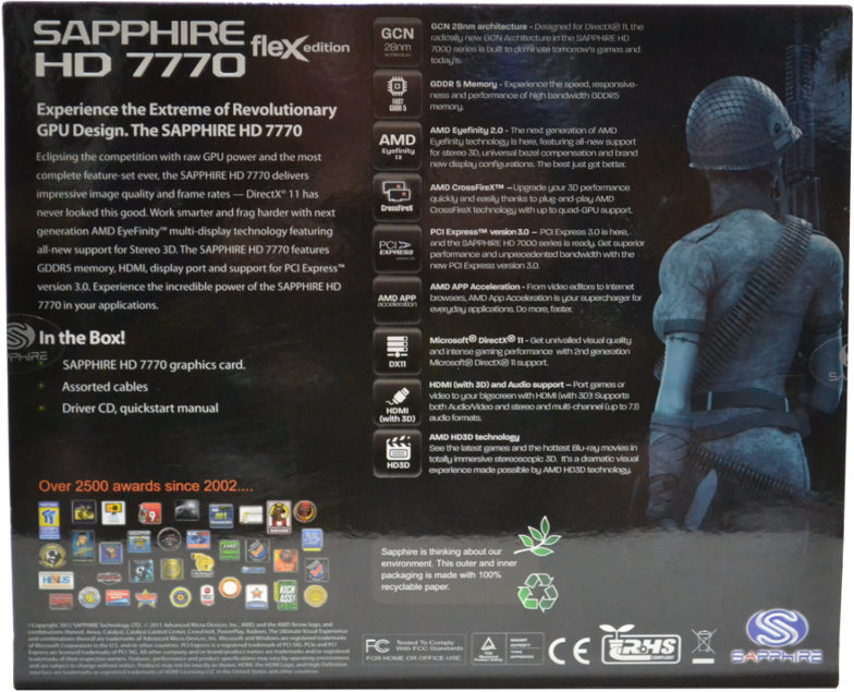 Sapphire Radeon Hd 7770 Ghz Edition Flex Review Introduction Specifications