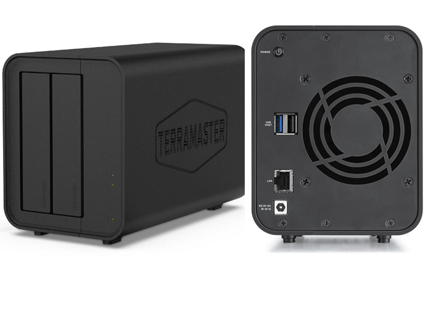 TerraMaster F2-220 NASサーバー TerraMaster F2-220 NAS Server 2-Bay Intel Dual Core 2.41 GHz