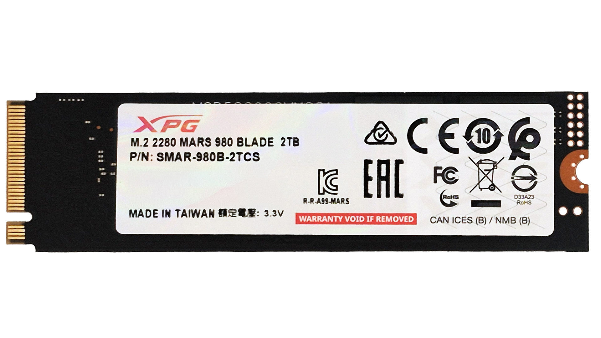 内蔵型SSD XPG MARS 980 blade 2TB m.2 2280 SSD XPG MARS 980 BLADE 2TB NVMe PCIe 5.0 x4 SSD Review - XPG MARS 980