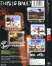 NTSC-U (North America) Back cover