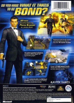 inzet liefde Verdampen James Bond 007: NightFire Xbox Back cover