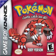 Pokémon Ruby GBA Front cover