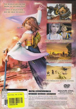 Final Fantasy X Ps2 Back Cover