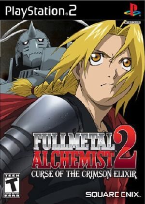 Fullmetal Alchemist 2: Curse of the Crimson Elixir PS2 Front cover