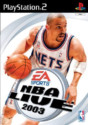 NBA Live 2003 PS2 Front cover