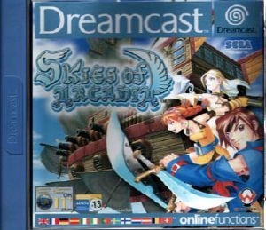 Skies of Arcadia DC Front cover