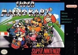 Super Mario Kart SNES Front cover