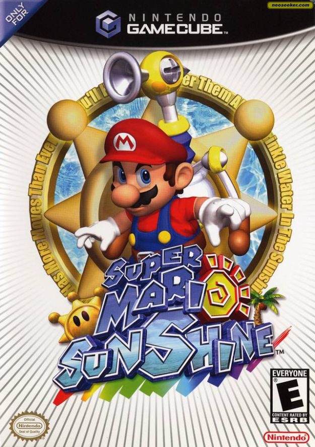 Super Mario Sunshine GC Front cover