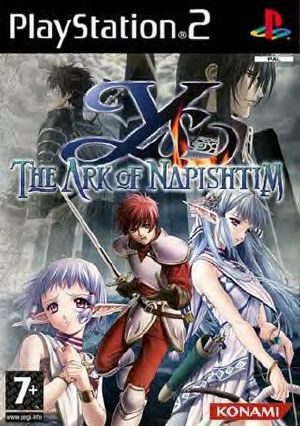 Ys: The Ark of Napishtim PS2 Front cover