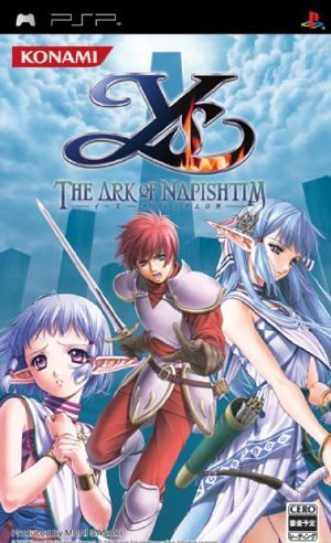 Ys: The Ark of Napishtim PSP Front cover