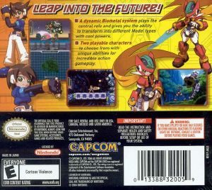 Mega Man ZX DS Back cover