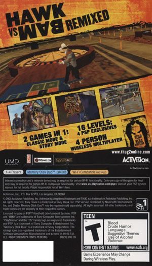 Tony Hawk's Underground 2 Remix - PSP