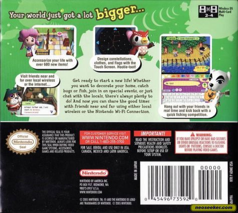 Animal Crossing: Wild World - DS - NTSC-U (North America)