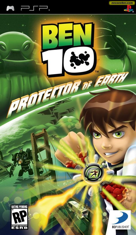 Ben 10: Protector of Earth PSP Front cover