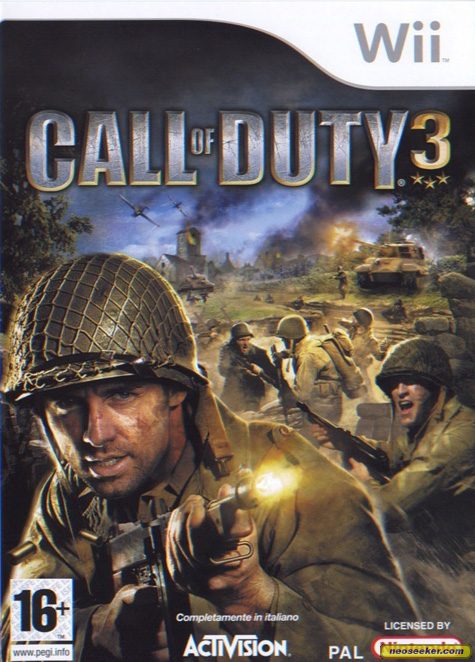 Call of Duty 3 Wii Front cover