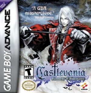 Castlevania: Harmony of Dissonance GBA Front cover