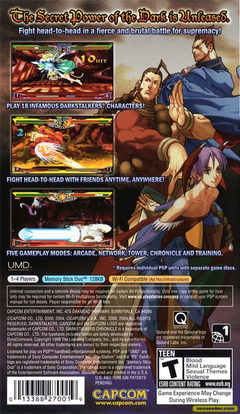 Darkstalkers Chronicle (import USA) - PSP - Jeu Occasion Pas Cher