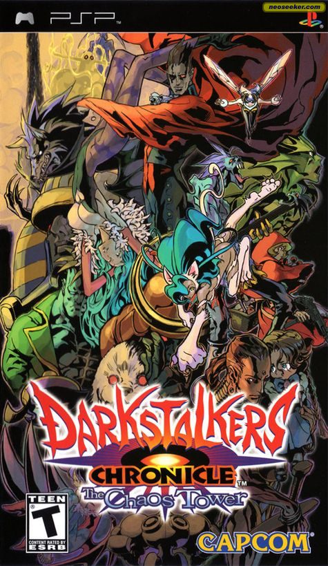 DarkStalkers Chronicle: The Chaos Tower PSP Front cover