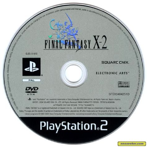 Final Fantasy X 2 Ps2 Media Cover