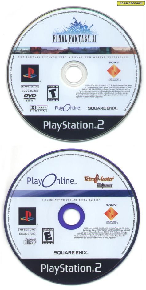Final Fantasy Xi Ps2 Media Cover