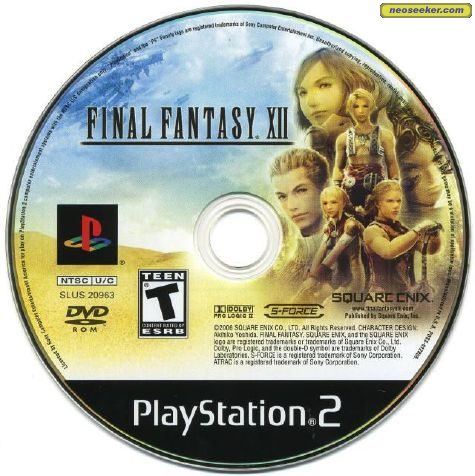 Final Fantasy Xii Ps2 Media Cover