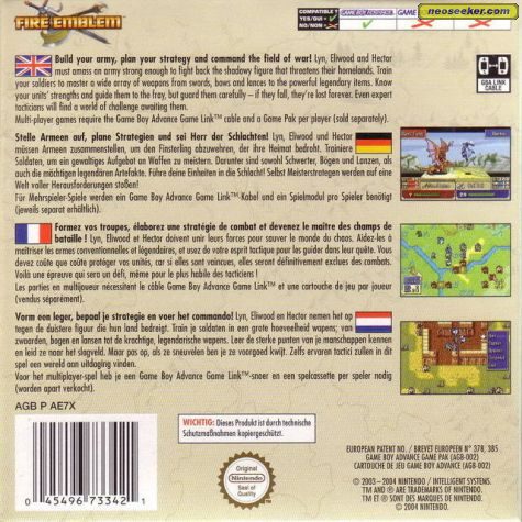 Fire emblem Nintendo Game Boy Advance Complet PAL FAH