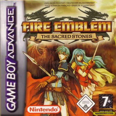 Fire Emblem: The Sacred Stones GBA Front cover