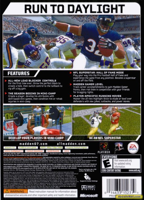 madden cover 07