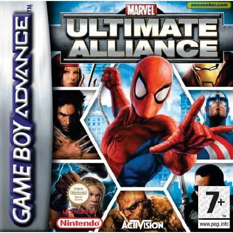 Marvel: Ultimate Alliance GBA Front cover