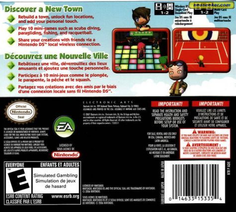 MySims DS Back cover
