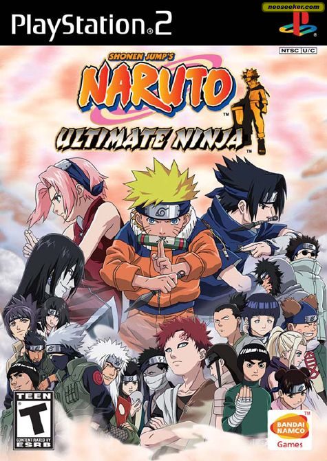 Naruto: Ultimate Ninja PS2 Front cover