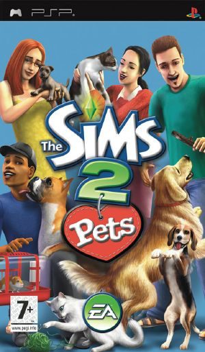 The Sims 2: Pets PSP Front cover