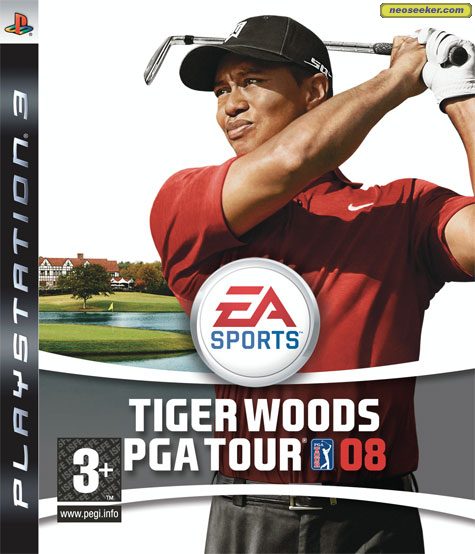 Tiger Woods PGA Tour 08 PS3 Front cover