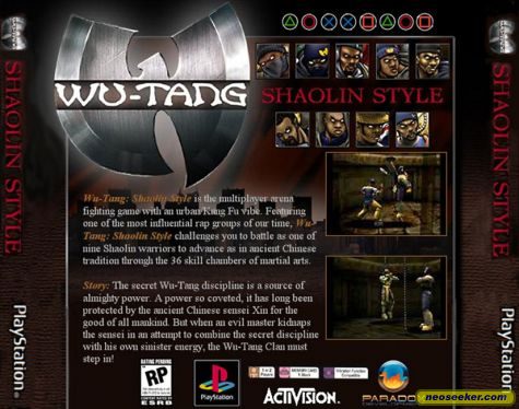 Wu-Tang: Shaolin Style PSX Back cover